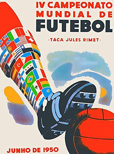 1950 Fifa World Cup - Brazil - Promotional Advertising Poster #TOP26