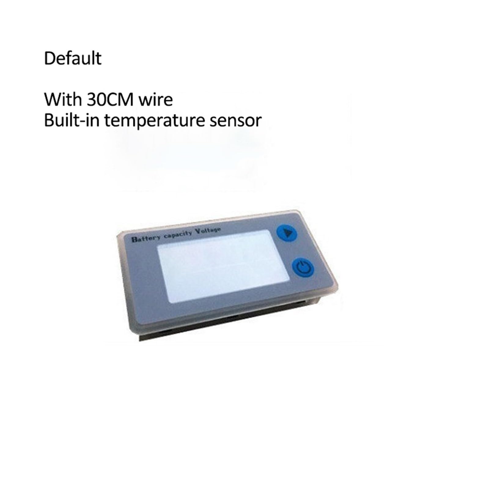 10-100V uniwersalny wyświetlacz LCD samochodowy kwasowo-ołowiowy wskaźnik pojemności baterii litowej woltomierz cyfrowy Tester napięcia Monitor WyraźNe Odczyty(Default version)