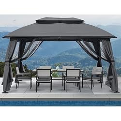 ABCCANOPY 10x13 Outdoor Gazebo - Patio Gazebos with Mosquito Netting