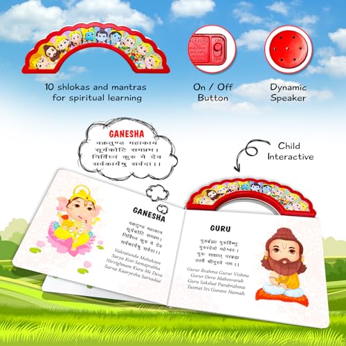 Image of Shloka and Mantras Sound Book for Kids | India's First Hindu Mythology Musical Toy of Indian Gods Goddesses | Spiritual Learning Picture Sound Book