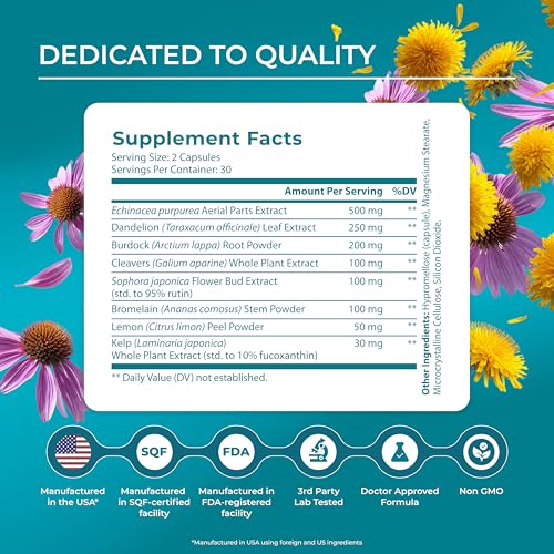 Image of PUREHEALTH RESEARCH Lymph System Support - Lymphatic Drainage Supplement