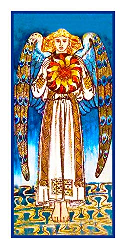 Orenco Originals Medieval Angel Sun Detail William Morris Counted Cross Stitch Pattern