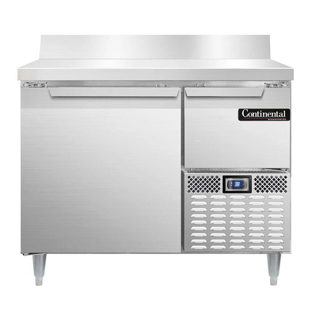 Continental Refrigerator DLRA43-SS-BS Designer Line Refrigerated Base Worktop Unit, 43