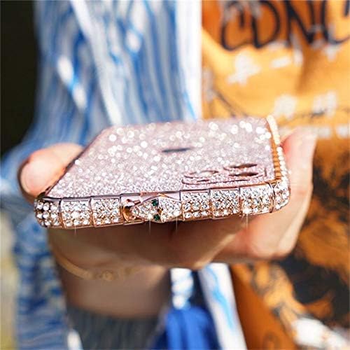 WalkOnCloud iPhone 11 Pro Max Glitter Bumper Case Luxury Diamond Sparkle Crystal Fashion Pink 6.5 in