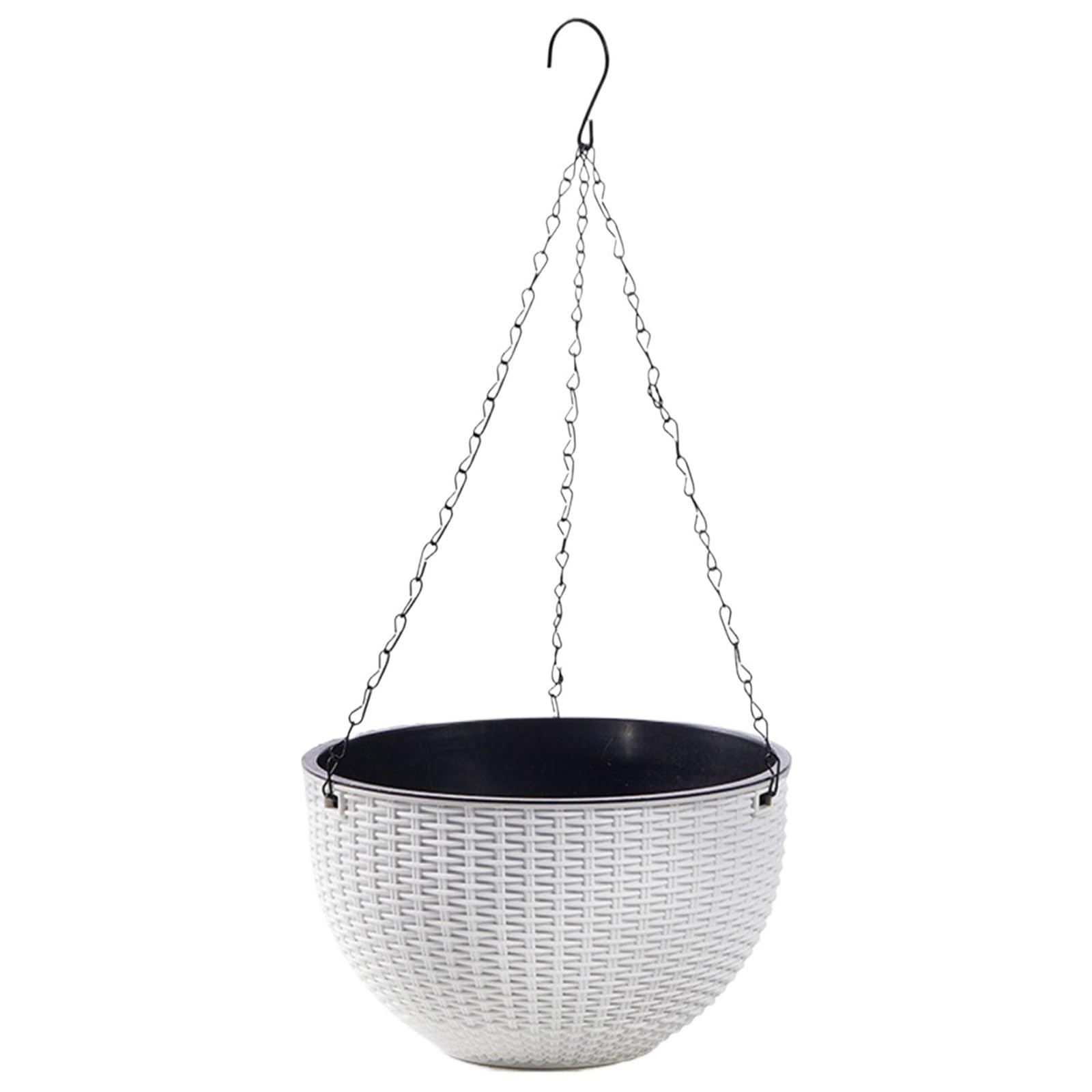 RGOEMHJ Hanging Plant Pot Flower Planters for Flowers Outside Macrame Hanger Vases Projectors for The Flowerpot for Kitchen to Storage Vegetable(White-L)