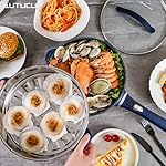 Non-Stick Electric Hot Pot 3-Quart with Steamer & Multi-Cooker | Electric Stir Fry Pan & Wok, 1200W for Sizzling Ramen, Soup, Stir-Fry | Dorm, Home, Gifts (Includes Silicone Spatula) - Image 5