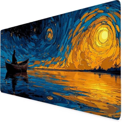 Tapis de Souris XXL 600x300 Ciel Étoilé Antidérapant Bureau PC