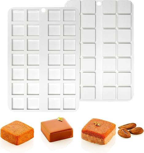 Molde cuadrado para pasteles Molde de silicona para hornear galletas de chocolate Oreo herramientas para hornear (E_ cuadrado)