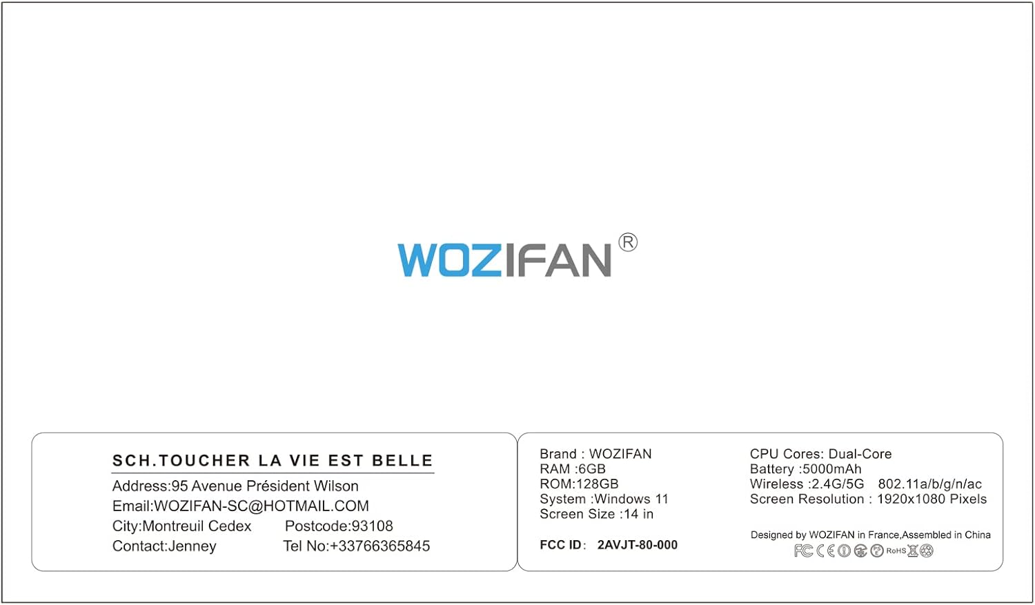 WOZIFAN PC Portatile 14 Windows 11 Notebook Intel 128 GB ROM Supporta lespansione SSD 1TB 6GB RAM 2.4G+5G WiFi 1080 FHD BT 4.2 USB HDMI con mouse senza fili adesivi per tastiera Italiana-Argento WOZIFAN PC Portatile 14 Windows 11 Notebook Intel 128 GB ROM Supporta lespansione SSD 1TB 6GB RAM 2.4G+5G WiFi 1080 FHD BT 4.2 USB HDMI con mouse senza fili adesivi per tastiera Italiana-Argento