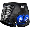 X-TIGER Men’s Cycling Underwear Shorts 5D Padded Gel,MTB Biking Shorts Pants with Breathable,Adsorbent Design