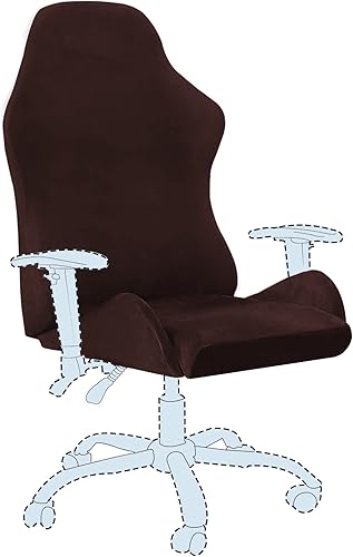 H.VERSAILTEX Fundas de terciopelo para sillas de videojuegos, fundas elásticas para sillas de computadora, fundas para sillas de oficina, fundas