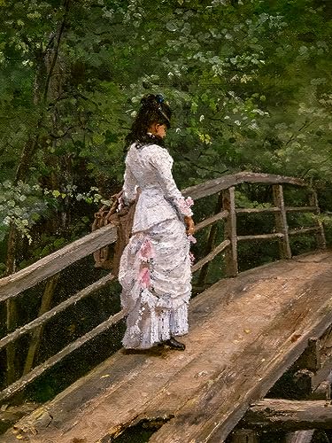 Affiche Peinture Paysage d'été Vera Repine Abramtsevo par Ilya Repin Décoration Maison 60x90cm