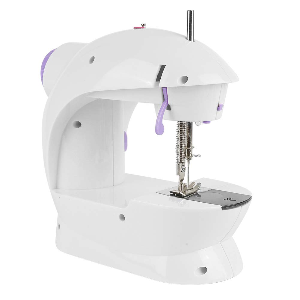 machine à coudre automatique avec pédales,Mini Machine à Coudre Portable à surjeteuse électrique à Deux Vitesses avec Accessoires (202)