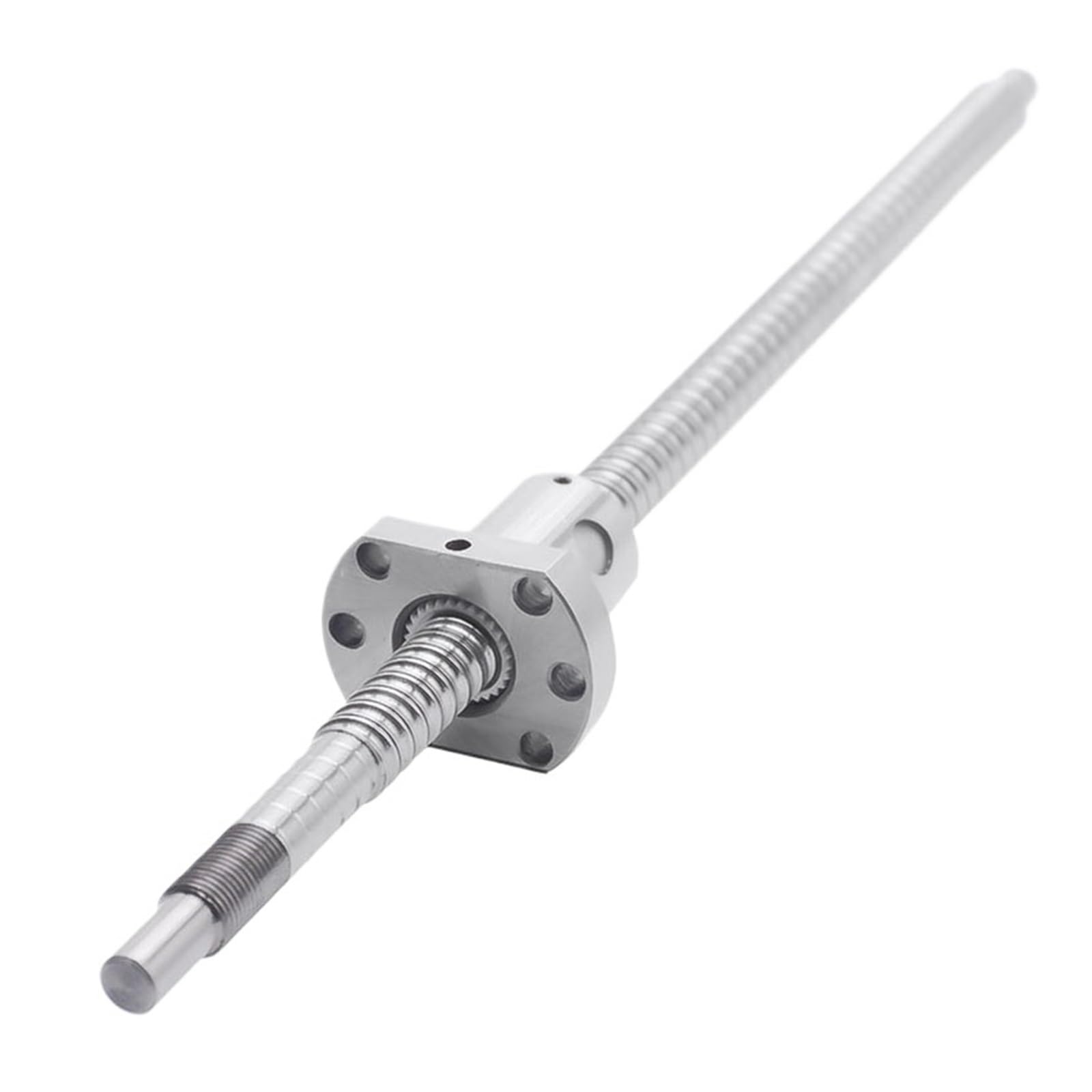 Tuerca de husillo de bolas de metal SFU1204 200 mm-1500 mm Husillo de bolas laminado C7 con tuerca de bola simple con brida 1204 BK/BF10 Extremo mecanizado CNC(500mm)