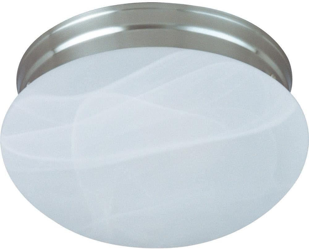 Maxim Lighting 5885MRSN Essentials-2 Light Flush Mount in style-13.5 Inches Wide by 6 inches high, Finish Color: Satin Nickel