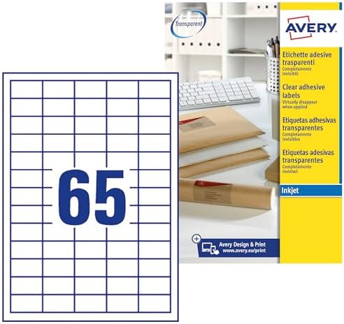 Avery - Pack of 975 Mini White Address Labels 38.1 x 21.2 mm Inkjet ...