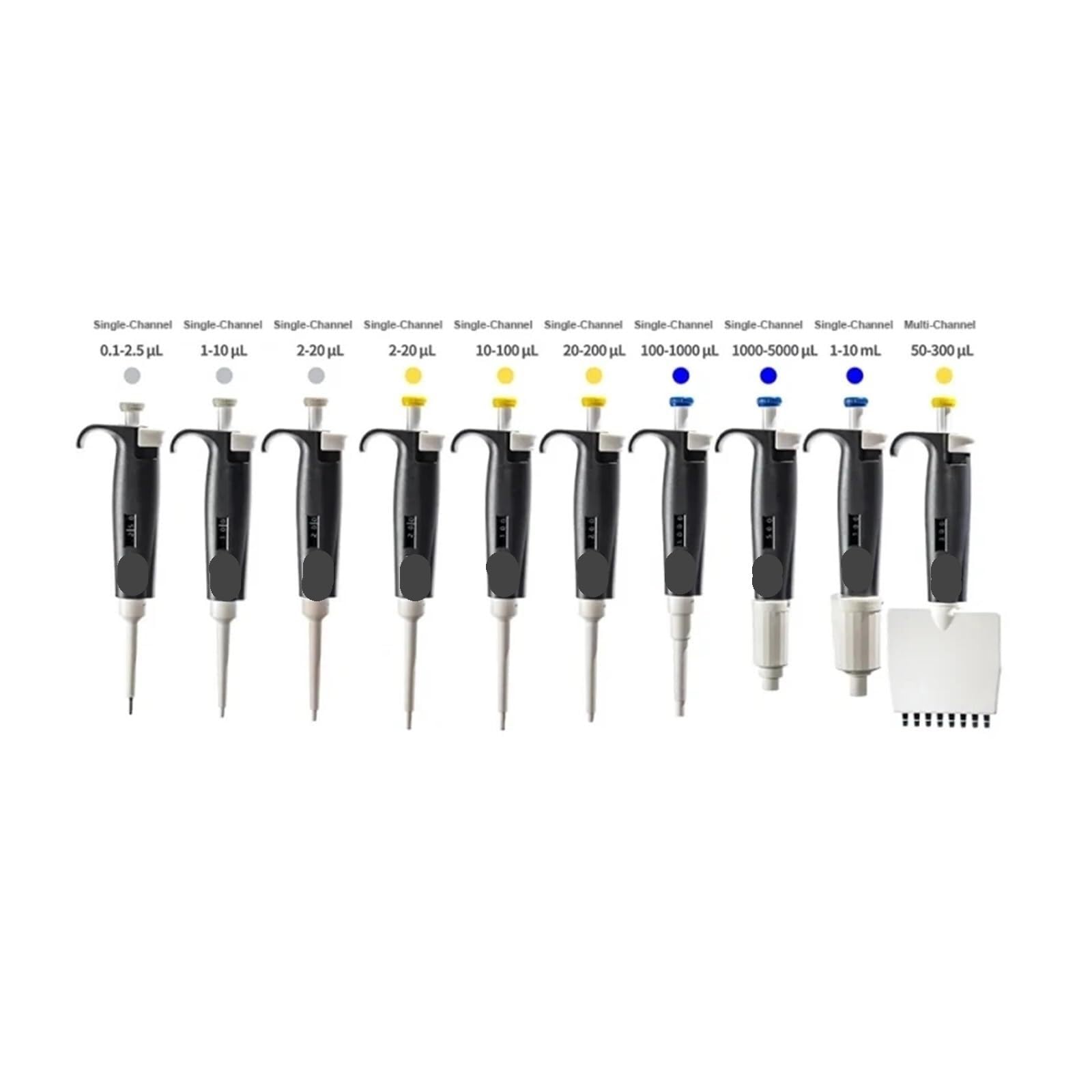 Pipetas Pipetas De Transferencia, 1 Pieza Pipeta Laboratorio Digital Ajustable Automático Plástico Química,Laboratorio(SPIP-2.5μL)