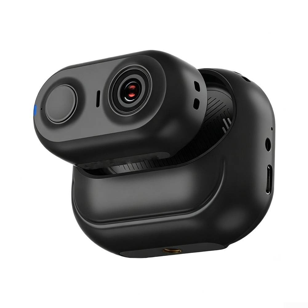 4K Thumb Action Camera POV per mini Body Cam 4K Thumb Action (bianco) | Risoluzione video 4K, dimensioni compatte 7x6x4cm, design leggero, perfetto per vlogging, viaggi in bicicletta