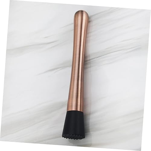 Miniatura 5 de NOLITOY Barra de agitación de menta Muddler de acero inoxidable herramienta de barra de vidrio vasos kit antiguo de moda herramienta de barmanes