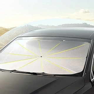 SADA Car Windshield Sunshade Umbrella - Foldable Car Windshield Sun Shade Cover, UV Block Coating, Car Front Window Heat Insulation Protection, for Auto Sedan, SUV, Pickup Windshield, Sun Blocker