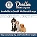 Mikki Doodles Hunde-Regenmantel, wasserdicht, Winddicht, seidiges Futter, weniger Reibung bedeutet weniger Knoten und Verfilzungen, Größe S, Schwarz