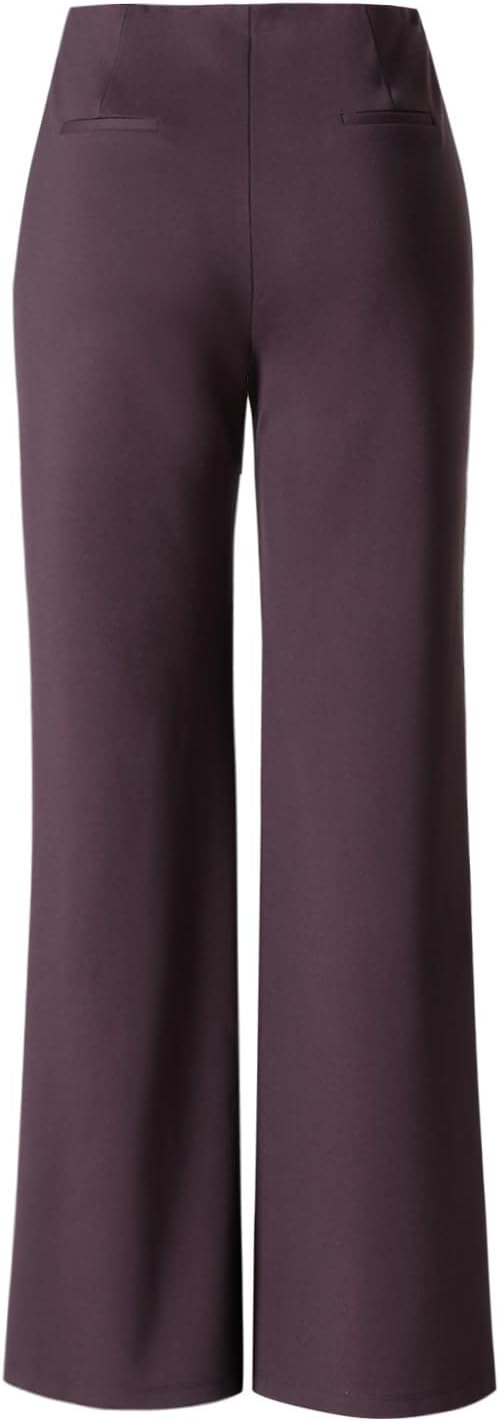 Design by Olivia Women's Ponte Bootcut Dress Pants with Pockets High Waist Pull On Stretch Trousers Office Slacks - Image 5