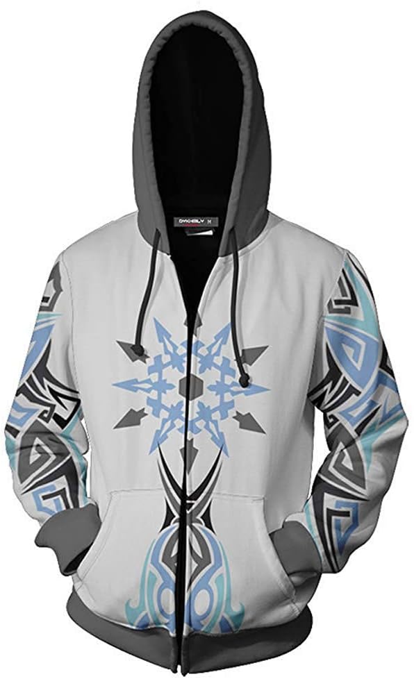 SkycosAnime Rxby Cosplay Hoodie Unisex 3D Printed Zipper Hoodie Jacket Coat Sweatshirt