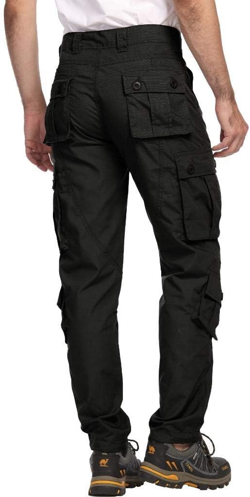 AKARMY Men's Lightweight Hiking Pants, Outdoor Quick Dry Ripstop Cargo Pants, Multi-Pocket Camo Casual Work Pants - Image 2