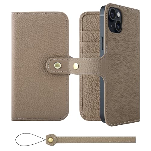 HANATORA for iPhone 15Plus �P�[�X �蒠�^ �{�v �X�}�z�P�[�X �X�}�z �X�^���h �X�g���b�v �t�� �V�������N�J�[�t���U�[ �x���g���� �}�O�l�b�g�Ȃ� �O���[�W�� H0XB-15Plus-Grege �M�t�g �a���� ���� �j�� ��