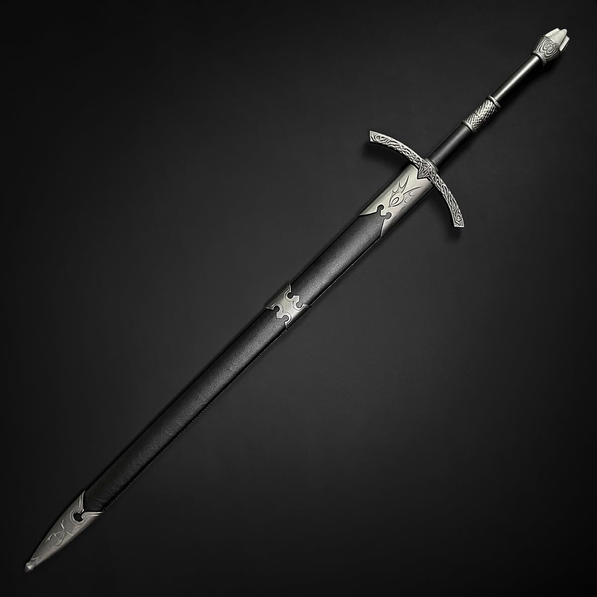 Amazon.co.jp: 片手中世の十字軍の剣 - 高炭素鋼の剣 - 鞘付きプロペラ
