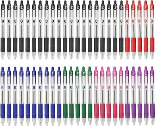 Kores - K0R-M: Ballpoint Pens With BLUE Semi-Gel Ink In Pastel Design, 1 Mm Medium Point Biro For Smooth Writing, Triangular Ergonomic Shape, School And Office Supplies, Pack Of 6 - View #6
