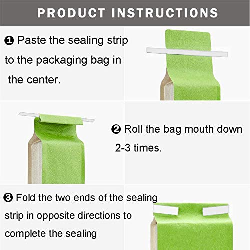 Eeoyu 100 Pieces Peel and Stick Tin Ties for Nose Clip Crafts, Coffee Bags, Bread Bags, 5.5 Inch (White)