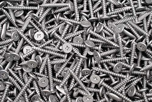 (500) Combo Drive Phillips/Square 10 x 1-1/2 Pancake Head Wood Screw Type 17