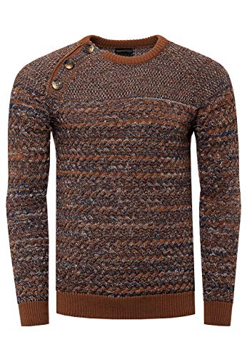 Pull hiver chiner col rond Rusty Neal pour rester au chaud lors des sorties