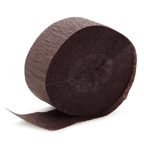 BirthdayExpress Brown Streamer (1 roll)