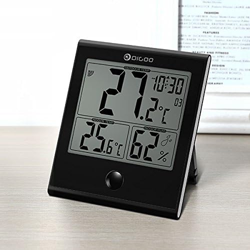 Digoo DG-TH1180 Home Comfort Indoor and Outdoor Glass Panel Thermometer Hygrometer Humidity Monitor # N001