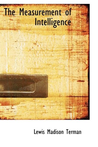 Buy The Measurement of Intelligence — BookShops.in