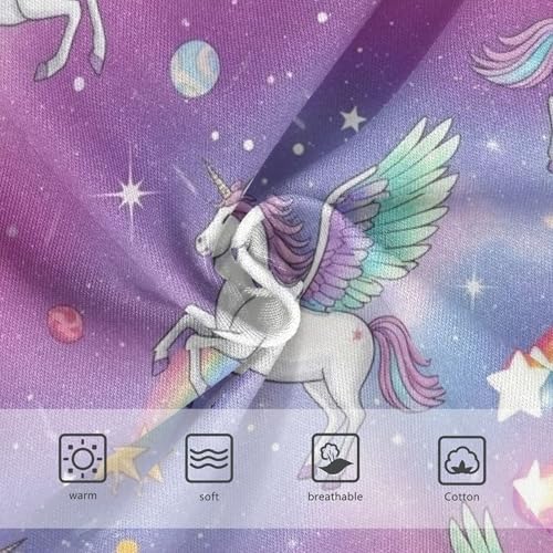 Cotton Toddler Girls Underwear Cartoon Unicorns Rainbow Universe Panties Little Girl Designer Briefs Kids Undies 2t3