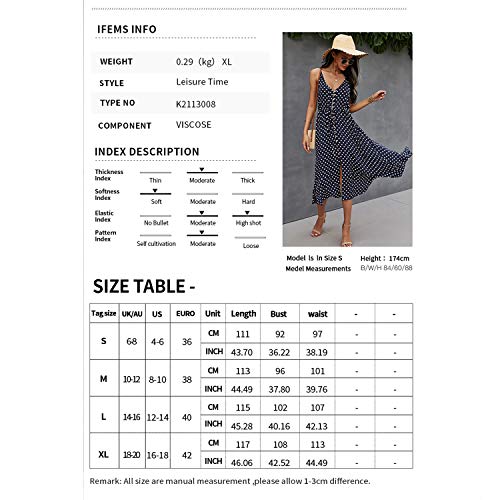Image of BROVAVE Women's 2026 Summer Casual Boho Sundress Spaghetti Strap Midi Dress