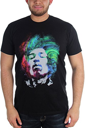Jimi Hendrix – – Hendrix Galaxy T-shirt pour hommes - Les Beatles, Paul McCartney, John Lennon, RIngo Starr, George Harrison Jimi Hendrix - - Hendrix Galaxy T-shirt pour hommes