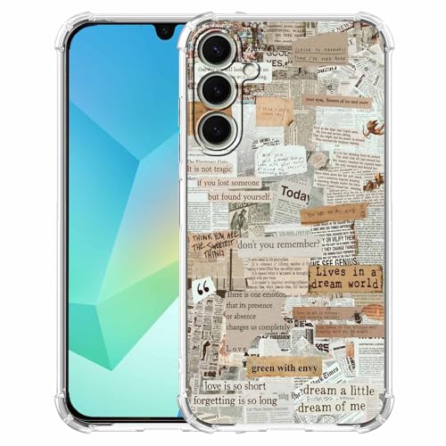 Coque Old Newspaper pour Samsung Galaxy A16 motif artistique vintage