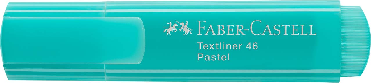 Faber-Castell Textliner 46 - Rotuladores fluorescentes (50 unidades), color turquesa