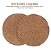 NUOBESTY 8pcs Breathable Pigeon Nest Pads Natural Coconut Fiber Bird Nesting Mats 23cm Diameter Moisture-Proof Breeding Pads for Small Birds and Parrots