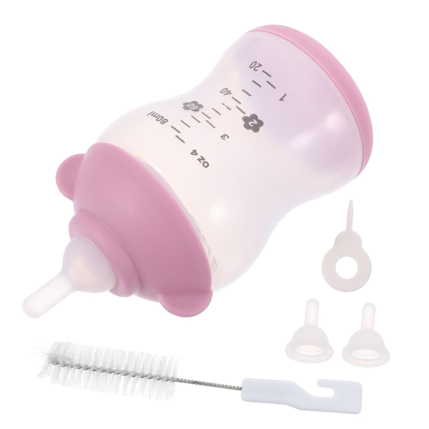 ifundom Puppy Kitten Nursing Bottle 80ml Pet Feeding Bottle Durable Pp Silicone Pet Accessories
