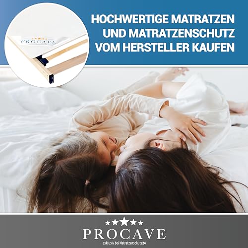 PROCAVE | Hochwertiger Filzschoner für Lattenrost | Schützende Matratzenunterlage 90x200 cm | atmungsaktiver Matratzenschoner aus Nadelfilz | Made in Germany