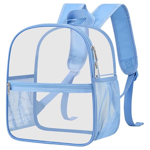Image of Oraben Clear Backpack, Stadium Approved 12 x 6 x 11, Small Clear Backpack for Concerts & Stadium Events, Fast Security Check, Waterproof PVC, Adjustable Straps, Women Men