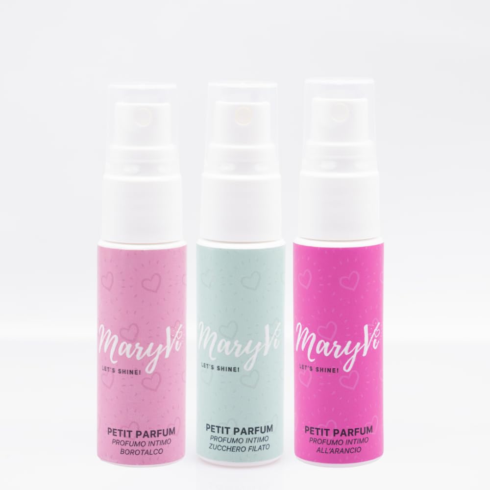KIT PETIT PARFUM COMPOSTO DA 3 PROFUMAZIONI ASSORTITE : ARANCIA - TALCO - ZUCCHERO FILATO