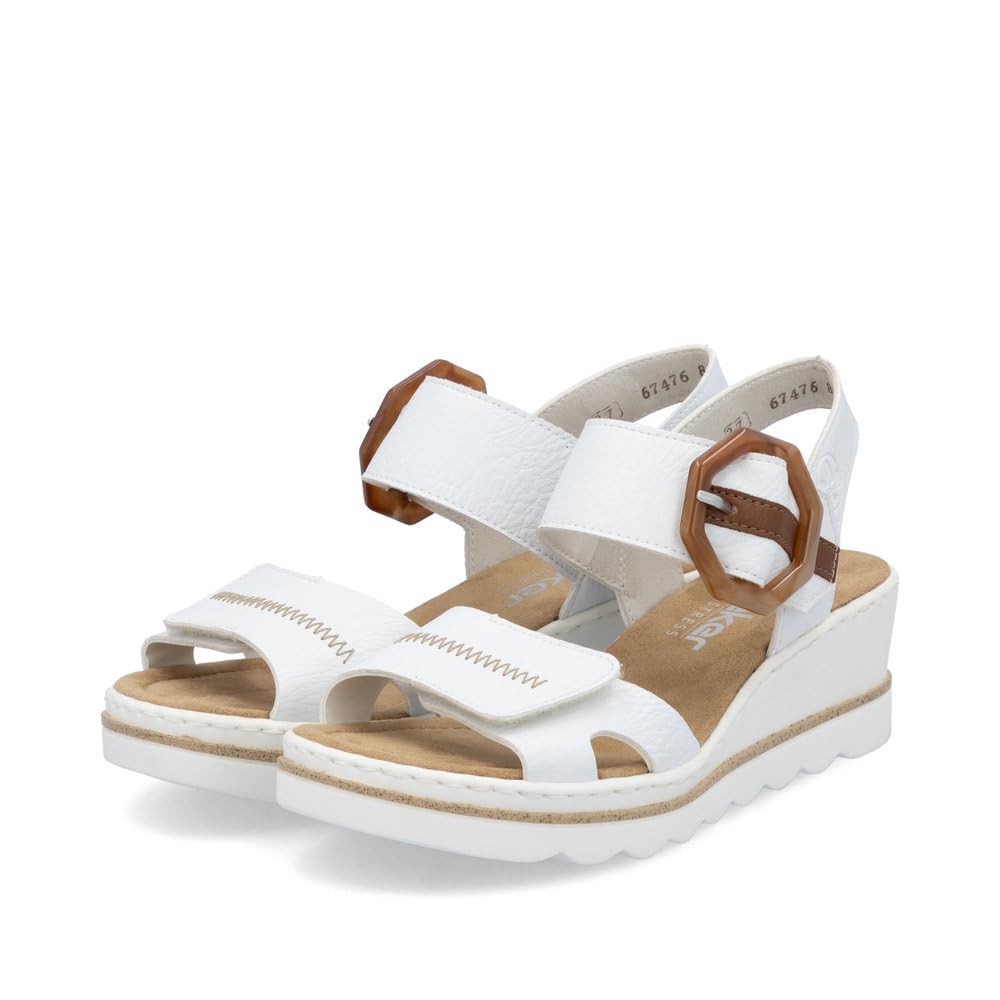 Rieker Damen Keilsandalen 67476, Frauen Sandalen