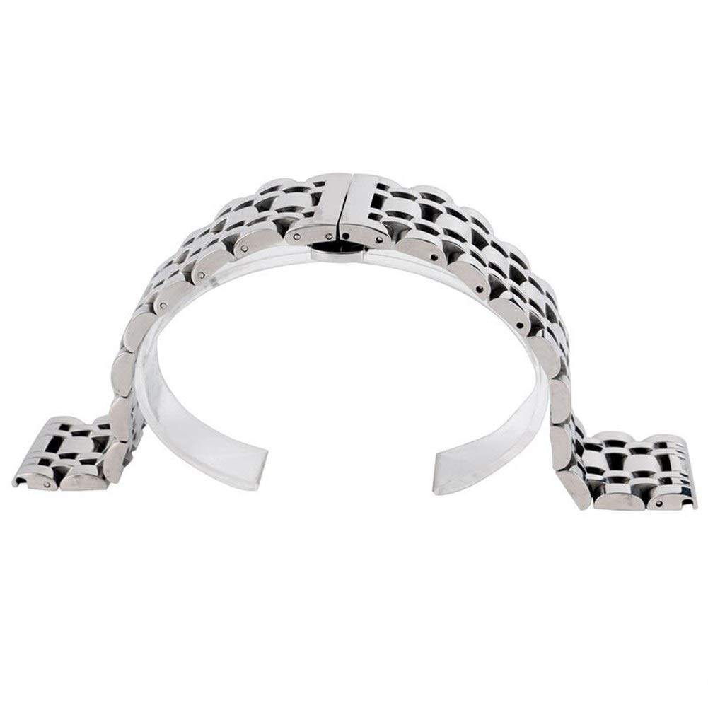 Cinturino di lusso zilver 20/22/24mm per uomo donna cinturino in acciaio inossidabile cinturino di ricambio + 2 barre a molla (un colore 20mm)