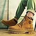 LHYXU Men's Fashion Waterproof Leather Work Boots Rubber Sole Construction Oil-Resistant Practical Work Boots (brown,9)